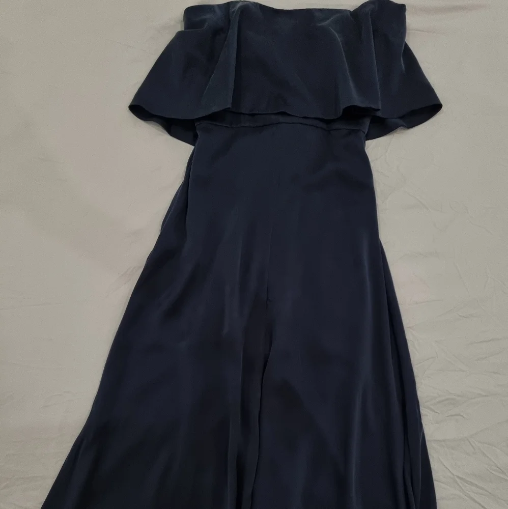 NEW ZIMMERMAN Silk Indigo Dress - Picture 4 of 7